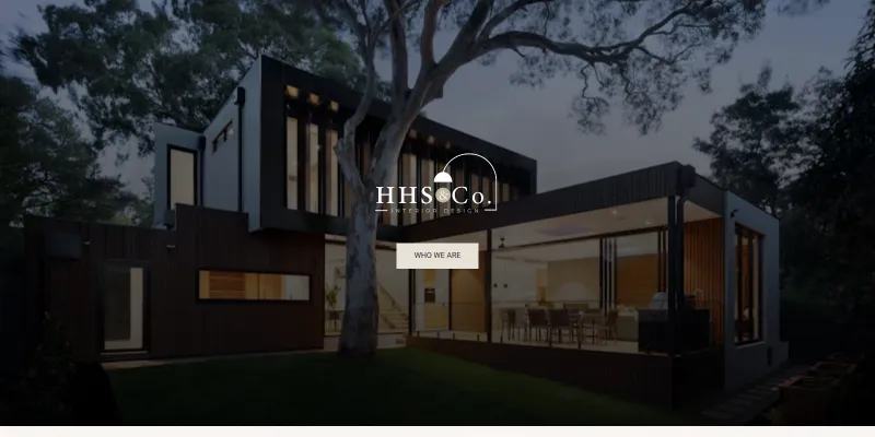 HHS & Co. — Interior Design Brand & Portfolio Website – Featured Image