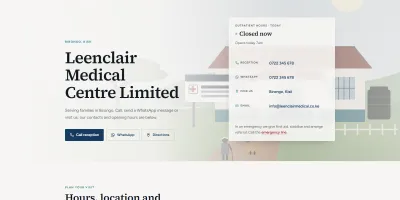 Starter Websites for Health Facilities — 16 Live Sites image