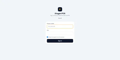 Kingpin POS — Point of Sale and Stock Control for Small Retailers image