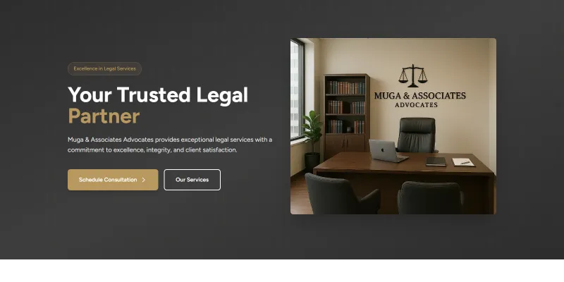 Muga & Associates Advocates — Law Firm Website & Content Platform – Featured Image